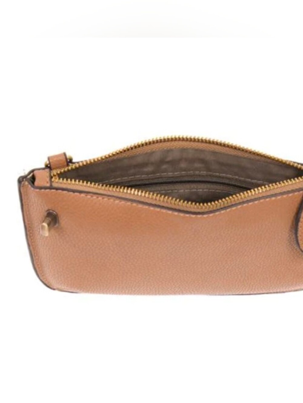 Joy Susan Women's Mini Crossbody Wristlet Clutch Camel With 2 Detachable Straps - Picture 4 of 5
